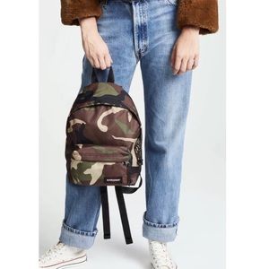 eastpak camo backpack